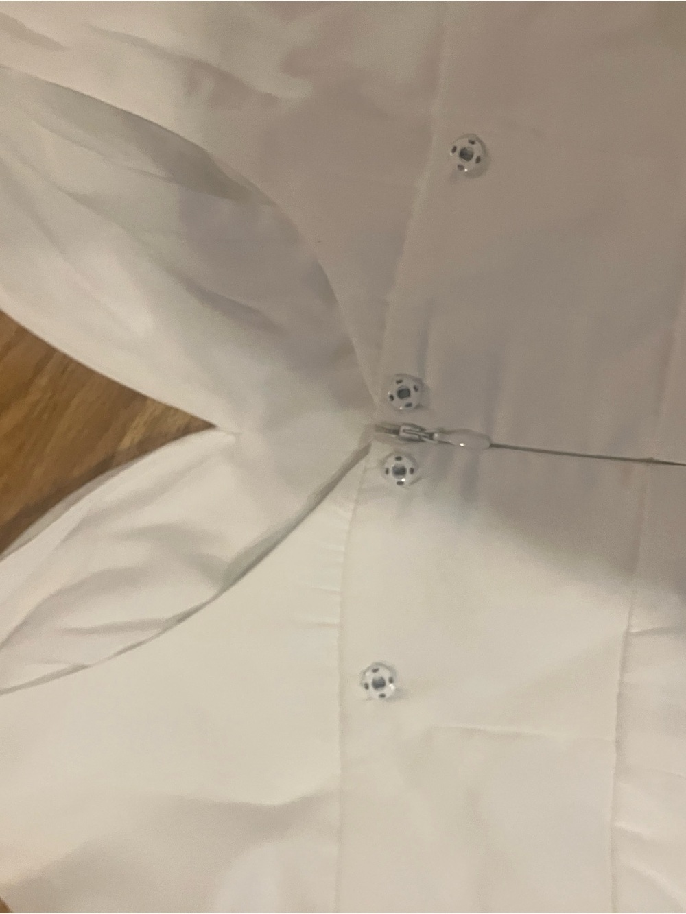 Lulu's white Sleeveless V-Neck Jumpsuit! With bow! - Picture 9 of 11